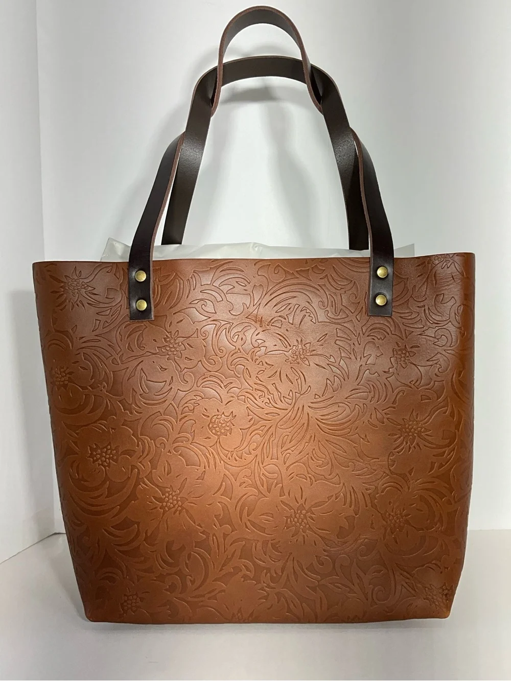 Portland Leather Goods Large Classic Tote in Meadow-NEW
